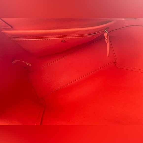 “Host Pick”KATE SPADE Cape Drive Hallie Tulip Pink/Bright Papaya Tote - Picture 6 of 11